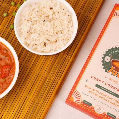 Bowl Curry Jain Curry Paste 300g | Ready to Cook Indian Gravy in 10 Min | No Onion No Garlic | Made With Juicy Tomatoes & Authentic Spices | No Preservatives or Artificial Colours | Serves 3 — image 4