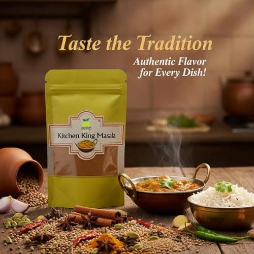 Khat Mitthi 100g Kitchen King Masala Authentic Indian Spice Blend for Sabzi, Curry & Gravy | Traditional Homemade Flavor | Fresh Aromatic Mixed Masala Powder Pouch — image 2