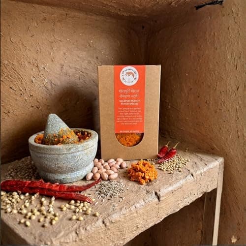Do Chutki Katta Chutney Combo | Chatpata Kadipatta Chutney Powder 100g + Solapuri Special Shengadana Chutney 100g | No Onion No Garlic | No Preservatives | Maharashtrian Chutney Pack of 2 — image 3