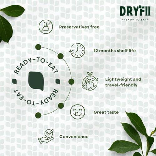 Dryfii Ready-to-Eat Instant Jain Idli Sambhar | Pure Veg | Freeze Dried | No Onion, No Garlic | Rehydrated Weight 920 g (Pack of 4) — image 4