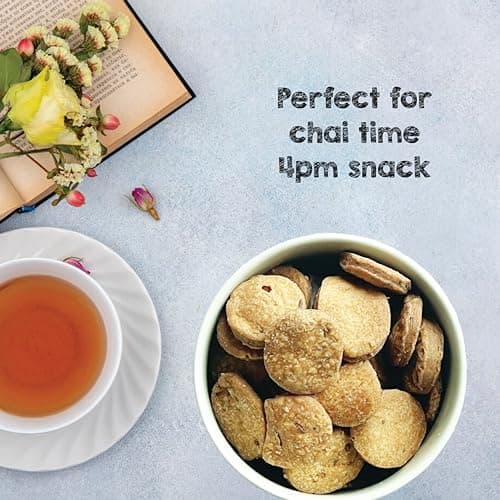 SelfCare By Suman Agarwal Ajwain & Sesame Crackers Pack of 1 125g | Baked - Healthy - Vegan | Snacks - Namkeen - Grocery | Spicy Crunchy & Chatpata - Tea time Snacking | Jain & Travel Friendly — image 6