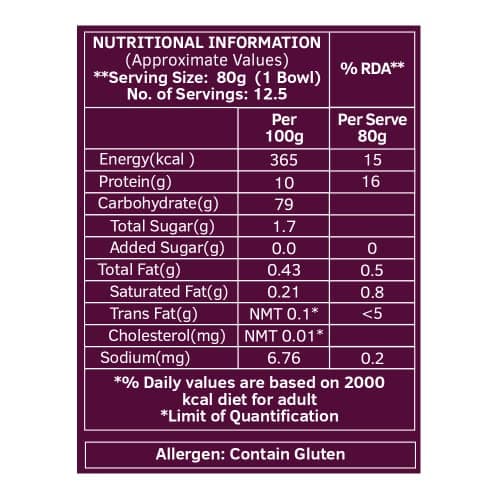 Keya Fusilli Pasta 1kg, 100% Durum Wheat Pasta | Vegetarian | No MSG | Low in Calories | No Trans Fats | Healthy | Cooked in 10 Minutes — image 2