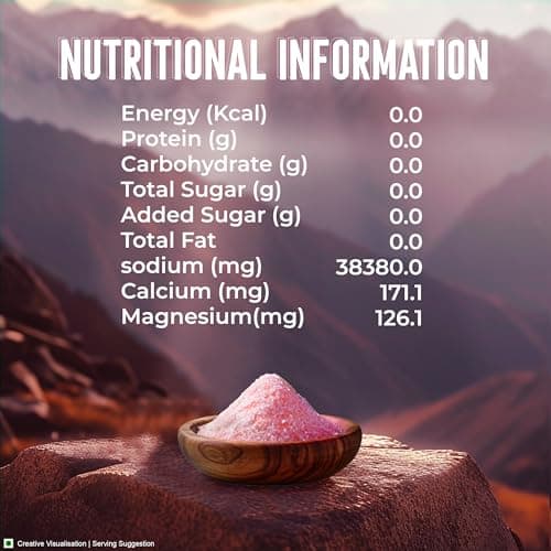 Aashirvaad Himalayan Pink Salt, 100% Natural Rock Salt Sourced from the Himalayan Ranges, Pure Sendha Namak with Minerals for Everyday Use, 1 Kg — image 2
