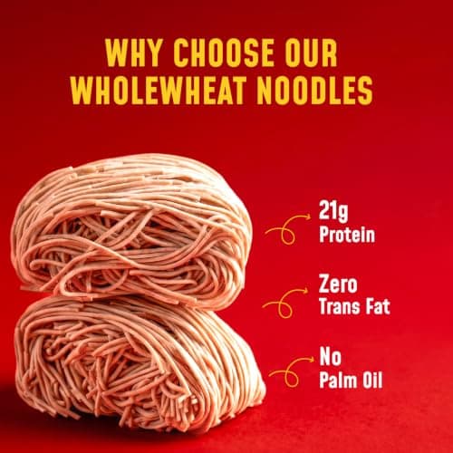 MasterChow Zero maida noodles | whole wheat noodles | 21 Grams of protein | No Preservatives and MSG (Pack of 1) — image 5