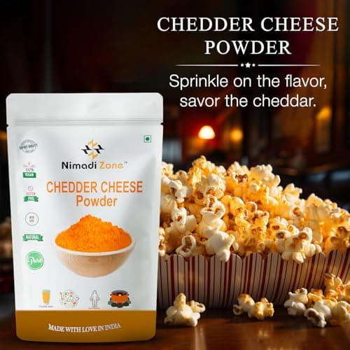 Cheddar Cheese Powder | Cheese Powder for Popcorn - 500 GM X 2 = 1 KG By Nimadi Zone — image 2