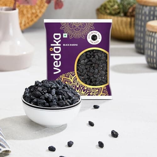 Amazon Brand - Vedaka Premium Afghani Seedless Black Raisins 100g | Kali Kishmish | Delecious & Healthy Snack — image 6