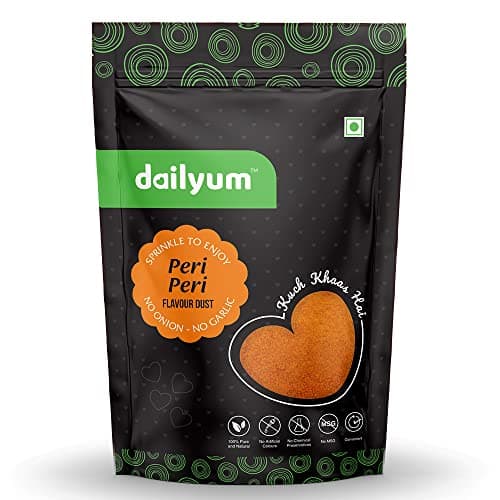 Dailyum Peri Peri Flavour Dust 70 Gram | No Onion No Garlic | Pack of 4 | 70 Gram Each | Peri Peri Seasoning — image 2