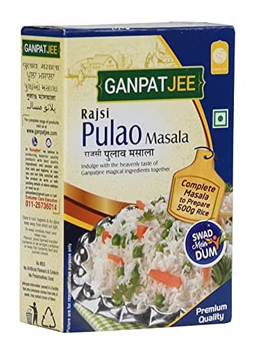 Ganpatjee Pulao Biryani Masala Powder 45G | Pack of 15g x 3| Authentic Taste Ready Mix masala | No Onion No Garlic | No Added Salt