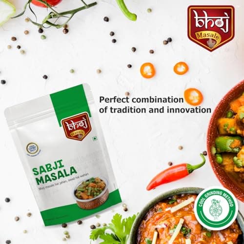 Bhoj Masale Sabji Masala Powder 200GM | Spices with Natural Ingredients For Healthy and Delicious Cooking. No Colour, No Preservatives, No Onion & No Garlic (Jain Masala) — image 6