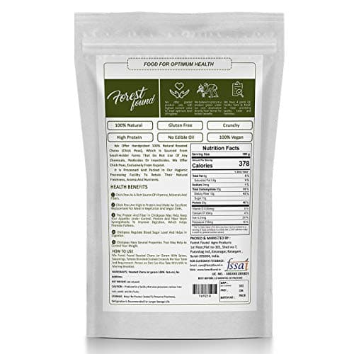 Forest Found Vacuum Roasted Black Chana Jor Garam (250g) – 100% Oil-Free & Gluten-Free Namkeen | No Salt & No Masala | Low-Fat Diet Snack for Weight Loss — image 5