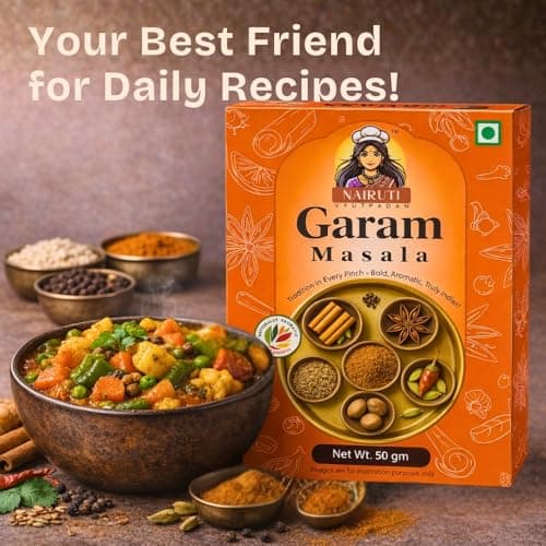 Nairuti Vyutpadan Garam Masala (Jain Friendly) 50g | No Onion No Garlic | Premium Whole Spice Blend | Rich Aroma Indian Curry Masala | No Preservatives, No Artificial Colour — image 4