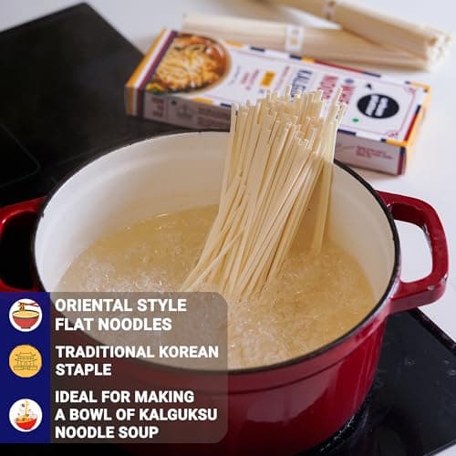 Urban Platter Kalguksu Wheat Noodles, 250g (Flat Korean Soup Noodles | Thick & Chewy Texture | Ideal for Brothy & Comfort Dishes) — image 4