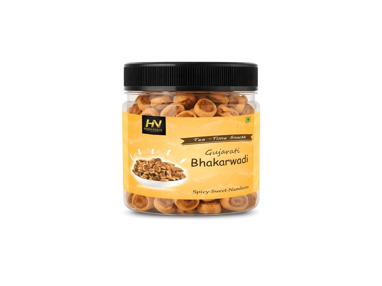 THAR NUTS ORGANIC Gujarati Mini Bhakarwadi 100gm | Big & Crunchy Traditional Snack | Authentic Indian Namkeen Nashta | Spicy Munching Snack