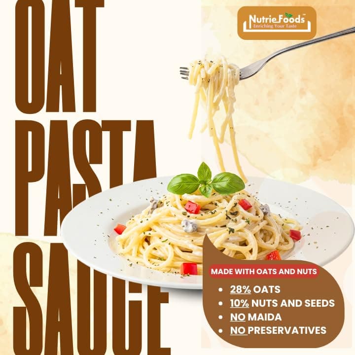 Nutriefoods Oats Pasta Sauce Mix, 180g, With 28% Oats and 10% Nuts and Seeds, No Additives — image 4