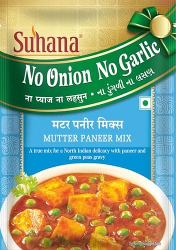 Suhana No Onion No Garlic, NONG Jain Special Combo of 1 X Pan Tikka Masala, 1 X Mutter Pan, 1 X Pan Butter, 1 Mutter Methi Malai, 1 X Pan Makhanwala Masala Mixes. — image 4