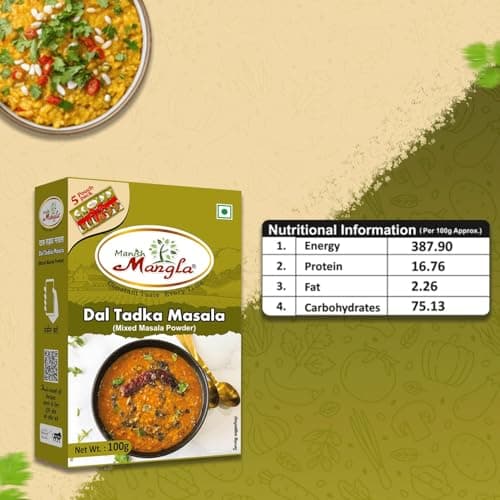 Manish Mangla Dal Tadka Masala 100g (Pack of 2) | Authentic Indian Spice Mix | No Onion No Garlic | Fresh Hygienic Pack | Perfect Blend for Rich & Flavorful Dal — image 5