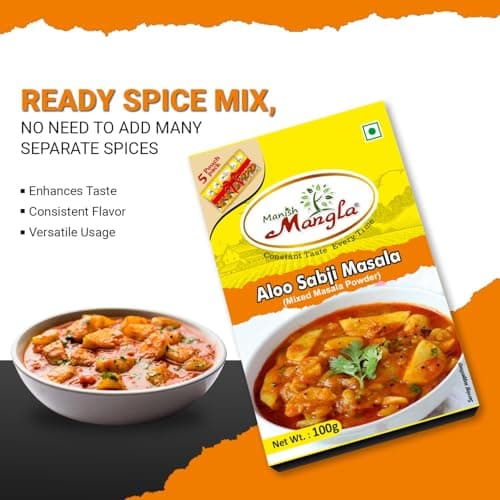 Manish Mangla Aloo Sabji Masala 100g (Pack of 2) | No Onion No Garlic Spice Mix | Authentic Indian Taste | Perfect for Potato Curries & Veg Dishes | Premium Quality Masala — image 6