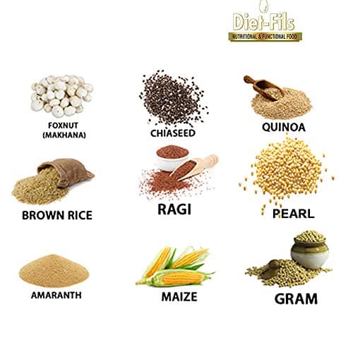 Diet-Fils Roasted Multigrain Snacks | Cheese & Herbs | Himalayan Salt and Pepper | Cheese Chilli | Gluten Free | Zero Transfat | No Onion No Garlic Based | Made with Quinoa Chia Makhana Ragi Gram Amaranth Maize Pearl Millet Rice | Combo (130 gm x 3) — image 4