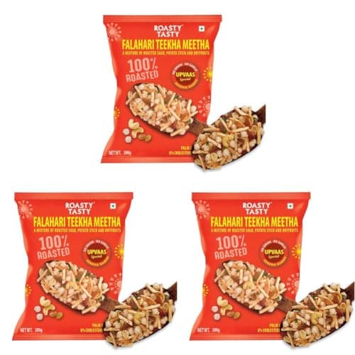 Roasty Tasty Falahari Mix Roasted Namkeen Snack 200G|Oil-Free Farari Chiwda|No Onion, No Garlic Farali Namkeen|Healthy Vrat Upwas Fast Namkeen|No Cholesterol No Transfat Healthy Snack For Fasting — image 7