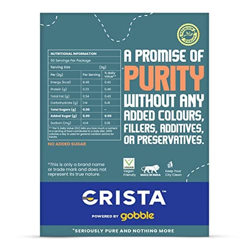 CRISTA Masaledar Garam Masala | Mixed Spices Blend | Zero added Colours, Fillers, Additives & Preservatives | Vegan | No Added Sugar | No Onion | No Garlic | 100 gms — image 2