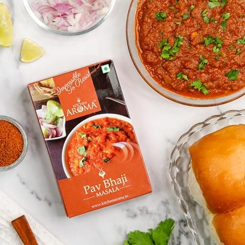 Kitchen Aromaa Jain Pav bhaji Masala powder, No Onion - No Garlic, Jain Special Masala, 300 gm (Pack of 3) |Zero added Colours, Fillers, Additives & Preservatives| Authentic Bombay Pav Bhaji Masala Powder — image 3