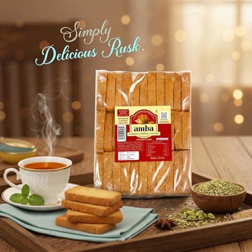 Khas-Khas Suji Rusk (350g) – Premium Poppy Seed Semolina Toast – Handmade Jain Rusk with Cardamom & Fennel – Traditional 1984 Recipe – Crispy Tea-Time Snack — image 5