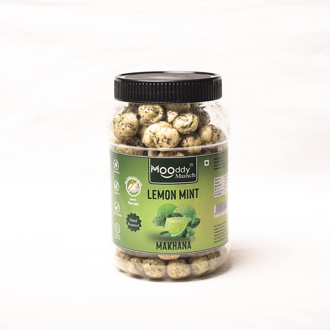 MOODDY MUNCH (Chaat Masala, Pepper Munch, Lemon Mint) Combo of Roasted Makhana Fox Nuts Lotus Seeds |Jain Flavour |Healthy Snacks |Gluten Free |0 Trans Fat |0 cholesterol | (Pack of 3, Total 210 gm) — image 2