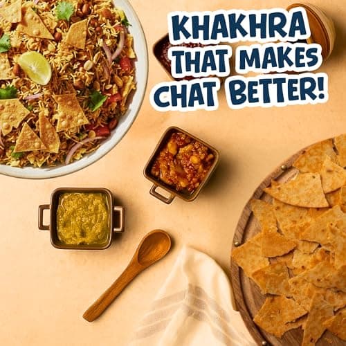 JAWAI ROASTED WHOLE WHEAT KHAKRA COMBO- Plain Diet Khakhra, No Onion - No garlic, Plant Based Roasted Snacks, Healthy Snacks, Vaccum Packed Indian Snack (Plain Diet Flavour),200 G — image 6