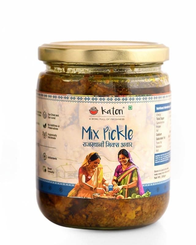 Katori Amla Pickle 450g | Traditional Homemade Amla Achar | Sun Cured Indian Gooseberry Pickle in Mustard Oil | No Preservatives | No Onion and Garlic — image 6