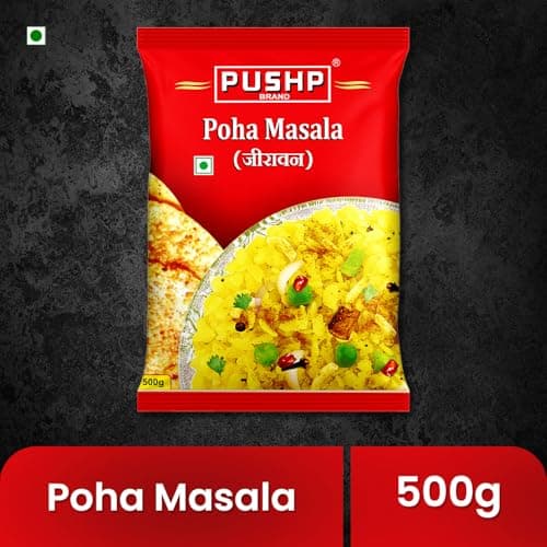 Pushp Jeeravan Masala | 500g Pouch | Indori Poha Masala | Indori-Style Spice Mix | Quality Blend | No Preservatives (Pack of 1) — image 2