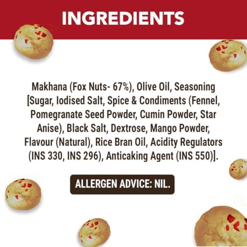 MOM - Meal of the Moment, Roasted Khatta Meetha Makhana (Pack of 2), 60g each | Source of Protein | No Palm Oil | Gluten free — image 5