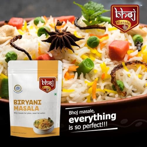 Bhoj Masale Biryani And Pav Bhaji Masala Powder Combo Pack 200GM Each | Aromatic Spice for Flavorful Indian Cooking | For Flavorful Cooking | No Artificial Flavor Added. No colour, no preservatives, no onion and no garlic ( Jain Masala ) — image 6
