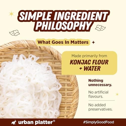 Urban Platter Shirataki Konjac Noodles, 270g (Fat-Free, Gluten-Free, Low Carb, Ready to Use) — image 6