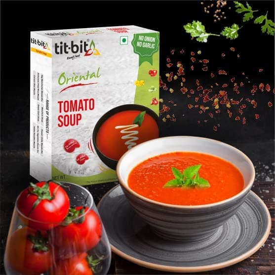 Tit-Bit Oriental - No Onion No Garlic Veg Manchurian Masala, Schezwan Fried Rice Masala, Tomato, Sweet Corn & Manchow Soup - Quick & Easy to Make - Pack of 5 (250g) — image 2