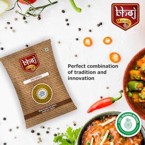 Bhoj Masale Sabji Masala Powder 100GM | Spices with Natural Ingredients For Healthy and Delicious Cooking. No Colour, No Preservatives, No Onion & No Garlic (Jain Masala) — image 4
