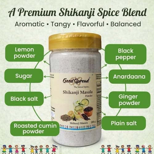 GoodSpread Authentic Shikanji Masala Powder 150g | 100% Natural Lemonade Spice Mix | Refreshing Summer Drink & Digestive Aid | Traditional Nimbu Pani Masala — image 3