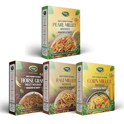 Thanjai Natural Millet Noodles 180 Grams X 4 Varieties (720 Grams) of Homemade Natural Foxtail | Little | Barnyard and Pearl Millets Noodles(No Preservatives, No Chemicals, No Artificial Extract) — image 8