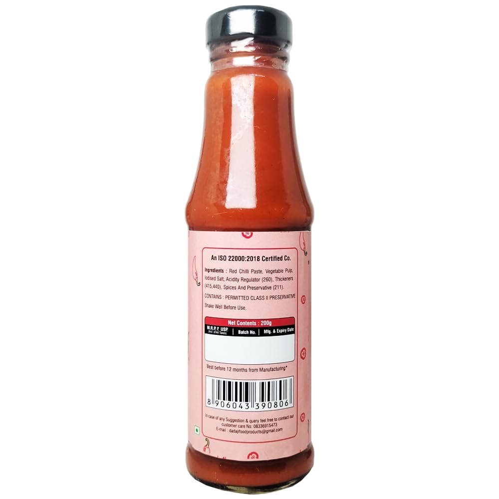 Dadaji Trio JAIN Sauce Combo | Jain Green Chilli, Jain Tomato Ketchup, Jain Red Chilli Sauce | No Onion & Garlic | Bold Asian Flavours | Spicy, Tangy & Tasty | Clear Ingredients | No MSG or Trans Fats | 200gm each — image 6
