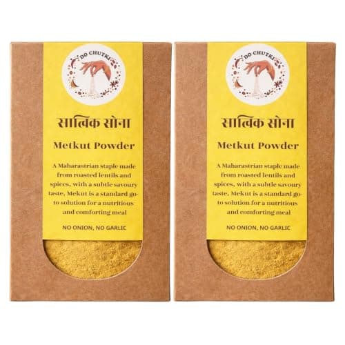 Do Chutki Metkut Powder 100g (Pack of 2) - Traditional Maharashtrian Metkut | for Idli, Dosa and Ghee Rice | No Onion, No Garlic | No Preservatives