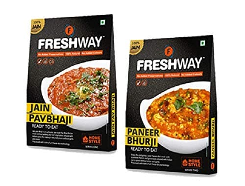 Freshway Ready to Eat Pack of 2 Jain Pav Bhaji & Jain Paneer Bhurji | Freeze Dried Instant Indian Meals | No Added Preservatives or Colors | Authentic Jain Flavors | Perfect for Travelers, Students & Busy Professionals — image 2
