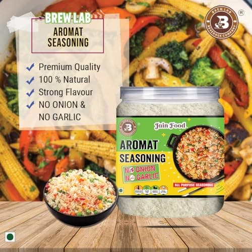 Brew Lab NO Onion No Garlic Aromat Seasoning | Ideal For Jain Food | Flavor Enhancer | (250 g) — image 5