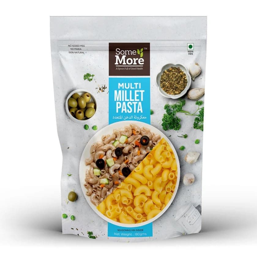 SOME MORE Multimillet Pasta 180g | Healthy Grain Instant Cooking Pasta | Quick Meal Option | Traditional Millet Food | Easy Cook Serve Pack | Kitchen Style Snack Box — image 7