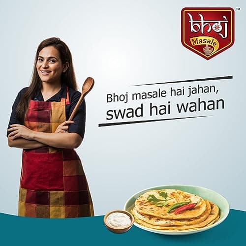 Bhoj Masale Paratha Masala 100GM | Premium Artisanal Jain Spices with Rich & Strong Flavour | Ready to Use | No added colours | No Onion and No Garlic (Jain Friendly) — image 7