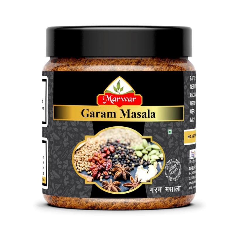 Marwar Special Pav Bhaji Masala Powder with Natural Oils - 1 KG, Blended Spice for Authentic Taste and Colour, For Healthy Delicious & Flavourful Cooking, No Garlic & Onion Used (Re-usable Jar Pack) — image 7