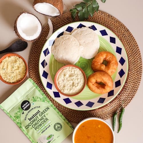 Urban Platter South Indian Style Instant Coconut Green Chutney Powder, 200g / 7oz [Nariyal ki Chutney, Just Add Water] — image 6