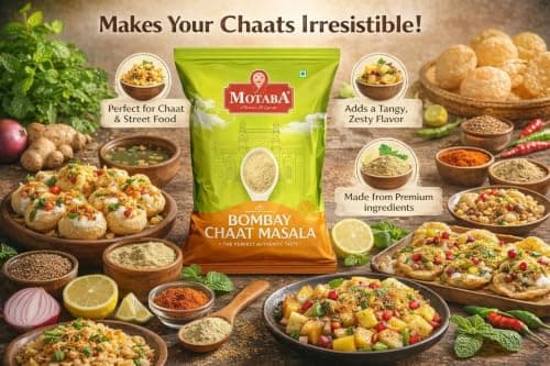 Motaba Fresh Bombay Chat Masala 1kg | Chaat Masala with Natural Oils |Rich Aroma & Flavour |Indian Spices I Natural Taste No-Preservatives No-Colour — image 4
