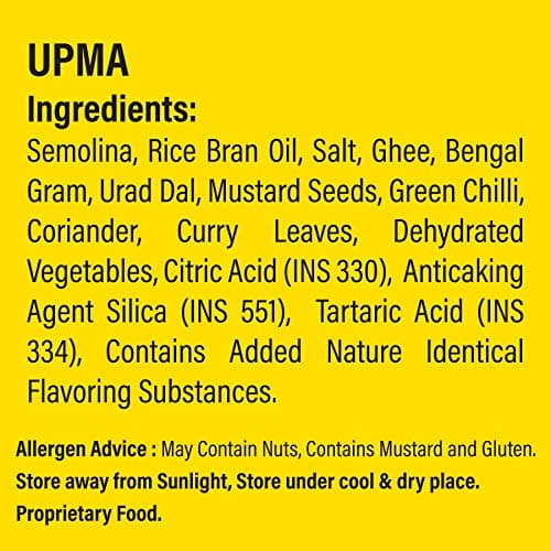 Amajain Instant Sattvik Healthy Upma, Ready-to-Eat, No Added Preservatives, No Added Flavours, Jain-Friendly, 70g (Pack of 9) — image 6