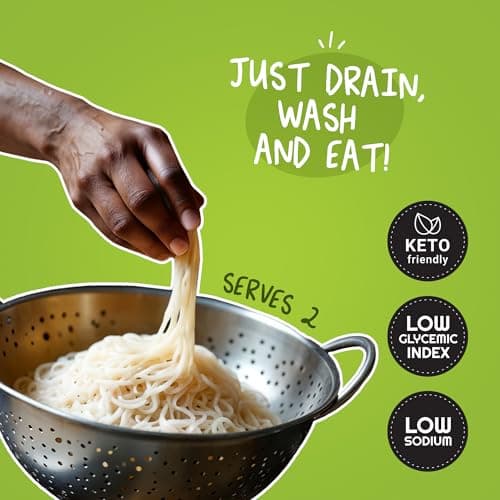 MOI SOI Shirataki Udon Noodles, 250g | Low Carb 6Kcal Only | Keto Friendly | Gluten Free | Vegan Friendly | Good for diabetics | Low Calorie Konjac Miracle Noodles | Fat-Free | Ultra-Low Calorie Konjac Miracle Noodles — image 4