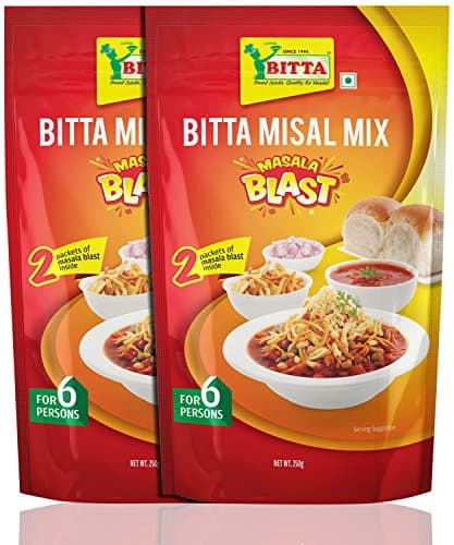 Bitta Foods Misal Mix - 250 gms (No Onion And Garlic) - Pack Of 3