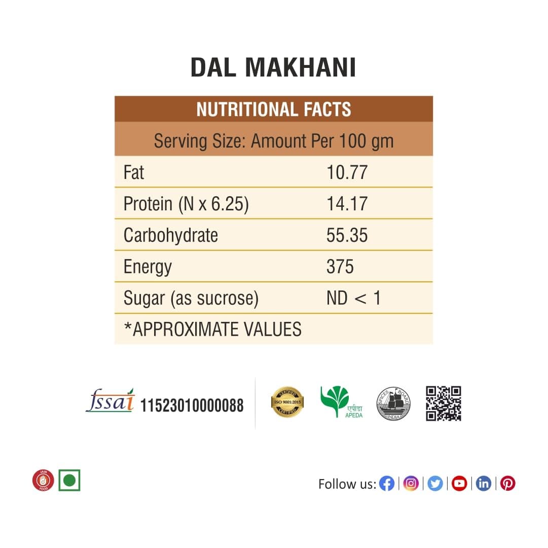 Bhoj Masale Dal Makhani Masala 500gm each (Pack OF 2) | Dal Makhani Masala Natural And Fresh Authentic Spice Blend.No Colour, No Preservatives, No Onion & No Garlic (Jain Masala) — image 2